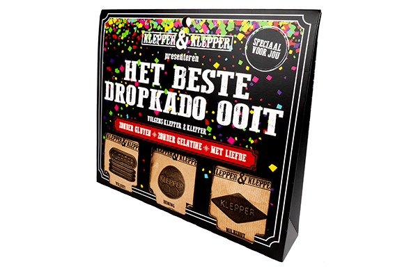 Klepper en Klepper Het Beste Dropkado Ooit! - Verkrijgbaar bij Dropgigant En Zelf Samen Te Stellen