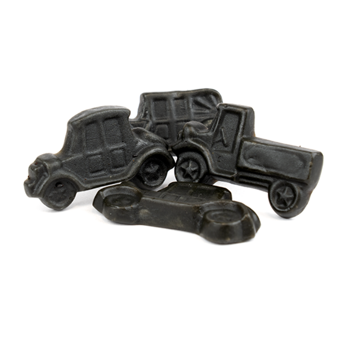 Halva Klassieke Oldtimers Salmiak Auto's met Mintsmaak van Halva