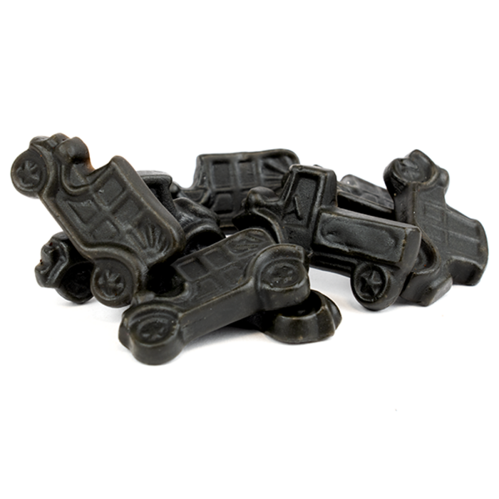 Halva Klassieke Oldtimers Salmiak Auto's met Mintsmaak van Halva