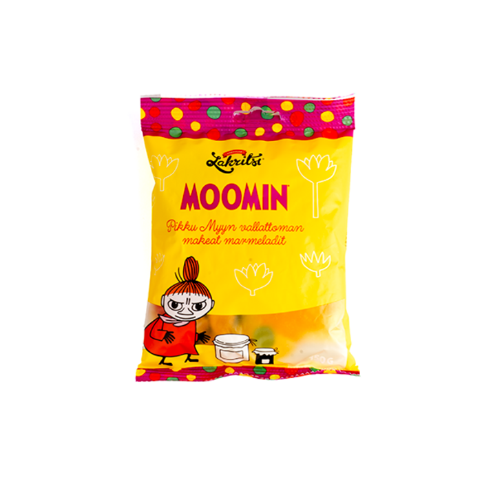 Kouvolan Lakritsi Finse "Moomin Pikku Myyn Marmeladit" Kleine Marmelade Snoepjes van Kouvolan