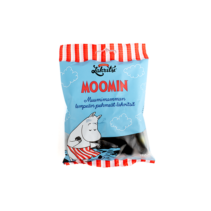 Kouvolan Lakritsi Finse "Moominmamman lempeän pehmeät lakritsit" Moomin Mamma's Zachte Drop van Kouvalan