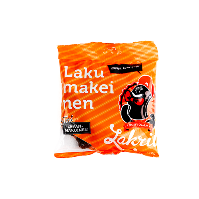 Kouvolan Lakritsi Finse "Lakumakeinen Tervan-Makuinen" Snoep met teersmaak van Kouvalan Lakritsi