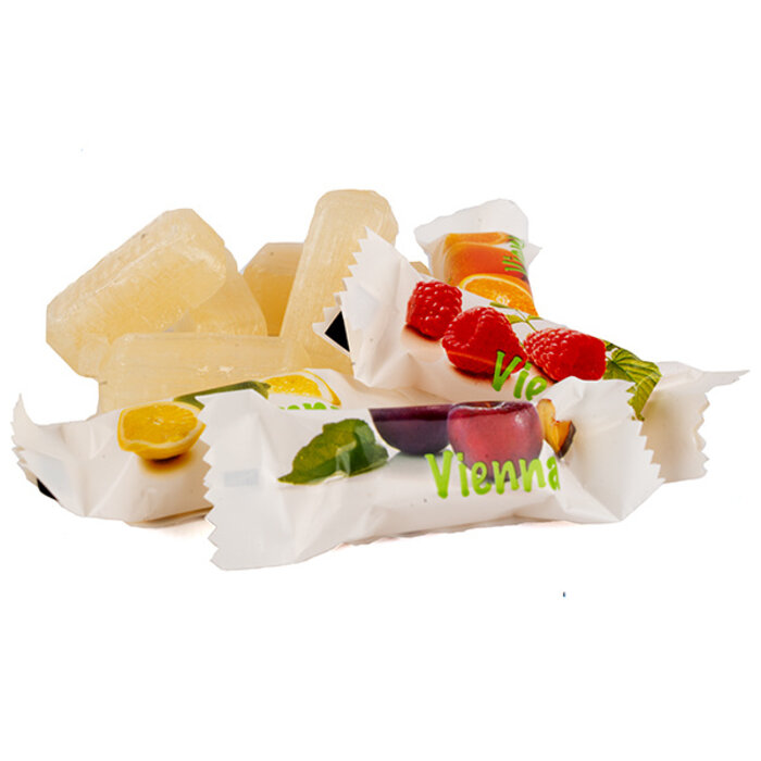 Trefin Trefin  Harde Vienna Vruchtenbonbons met zachte fruitvulling