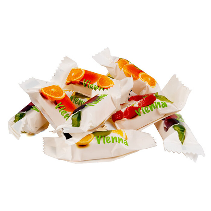 Trefin Trefin  Harde Vienna Vruchtenbonbons met zachte fruitvulling