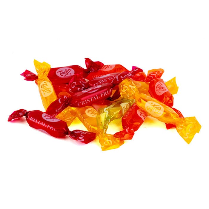 Trefin Trefin Cristal Fruit Bonbons, harde fruitsnoepjes met frisse vruchtensmaak
