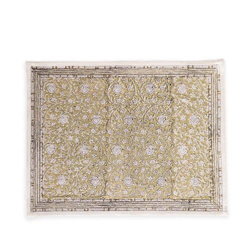 Jamini Design Placemat Choti Sage green 45x35 cm Jamini Design Placemat Choti Sage green 45x35 cm