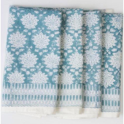 Roza Blue Servet katoen Breezy Blue Roza Blue Servet katoen Breezy Blue
