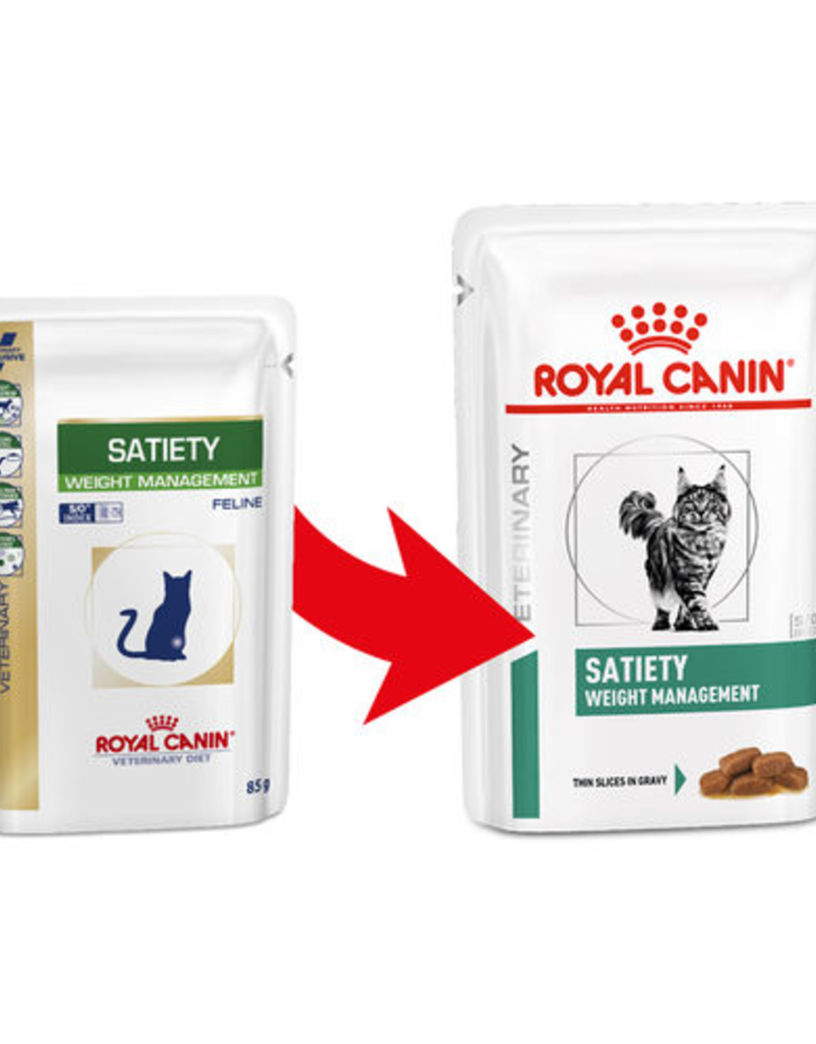 Dam Spanien Rastløs Royal Canin VDIET SATIETY SUPPORT kat 12x85GR - Petgamma