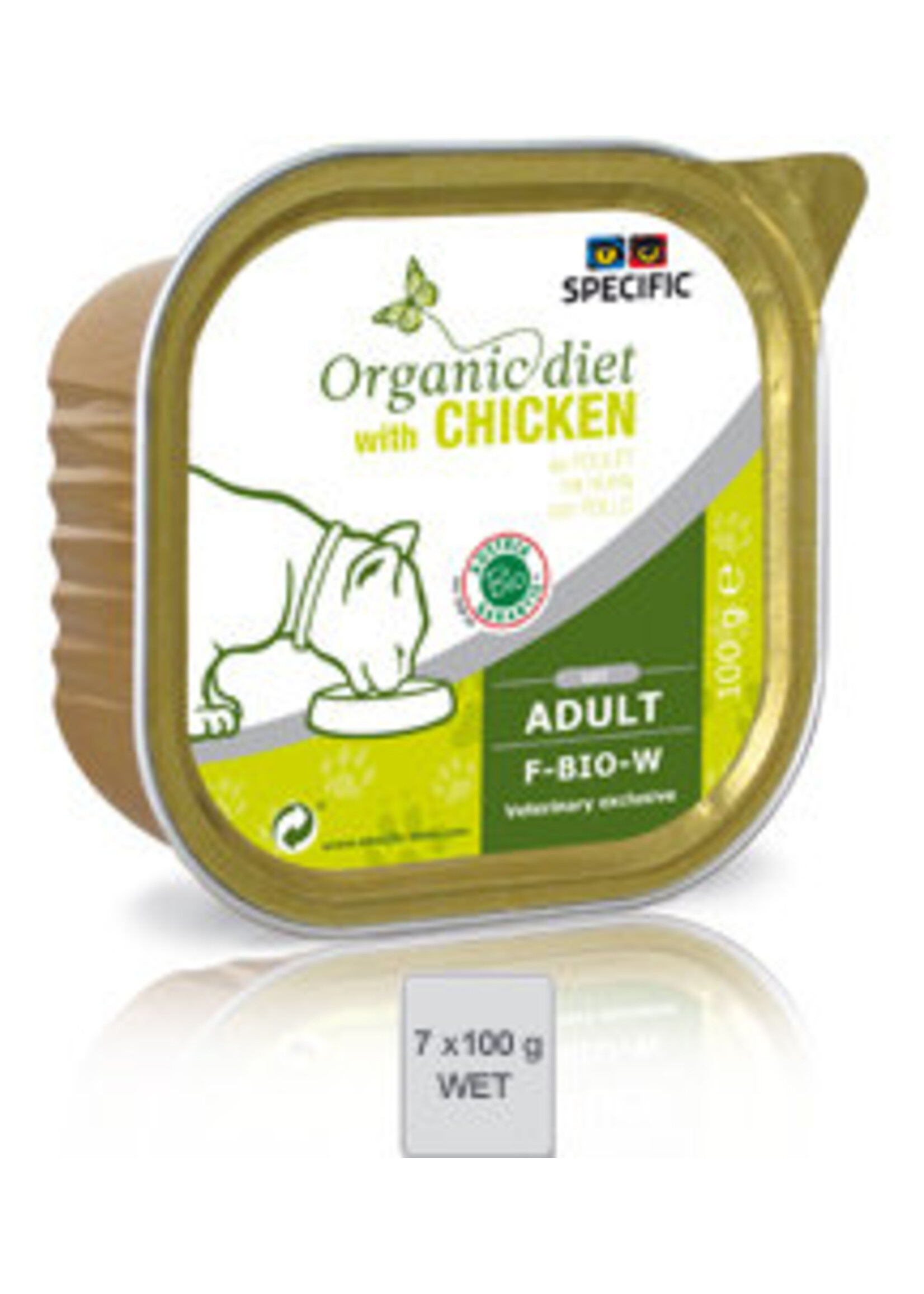 Specific Specific F-BIO-W Organic Chicken Cat 7x100gr