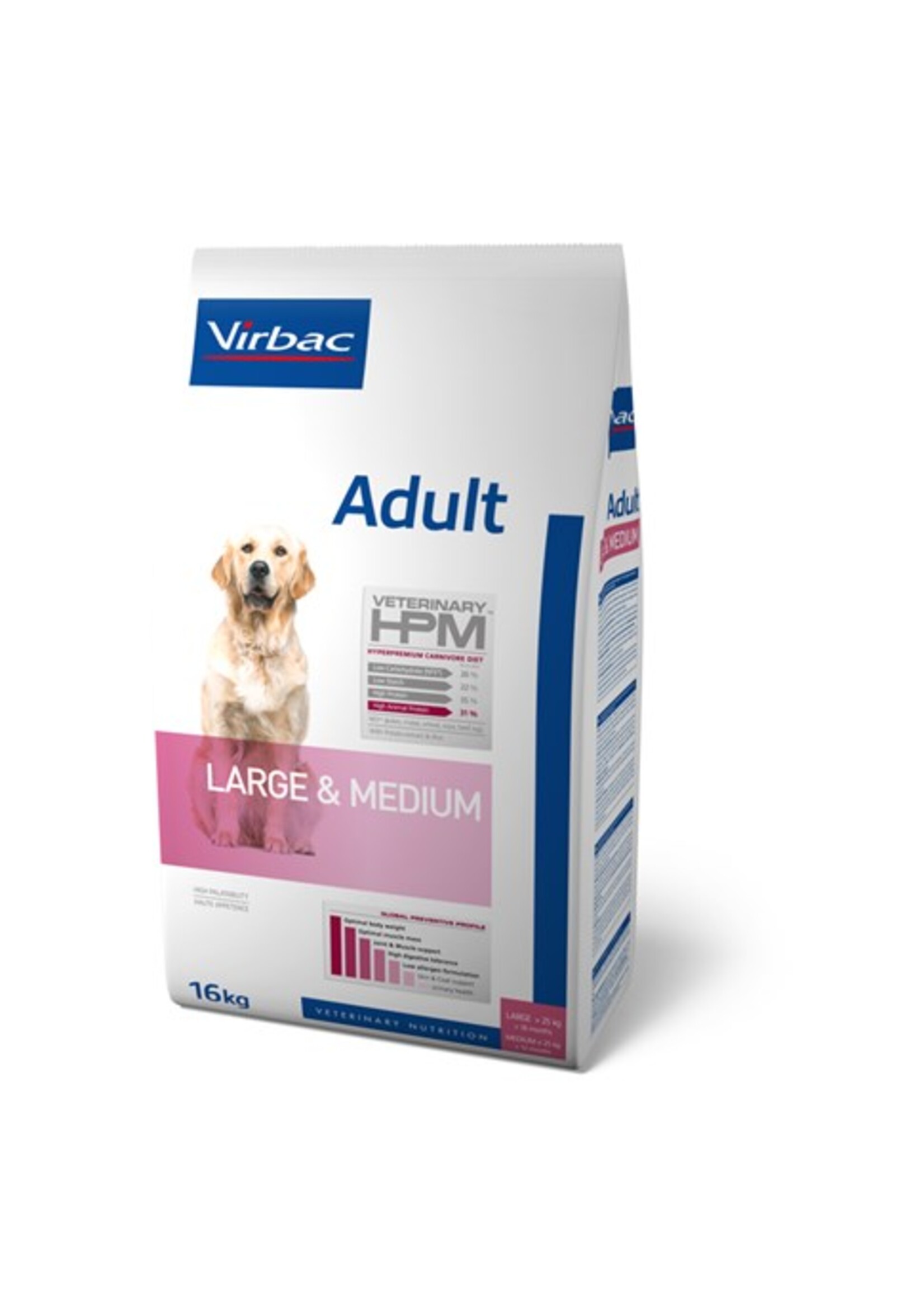 Virbac Virbac Hpm Hund Adult Large/medium Breed 16kg