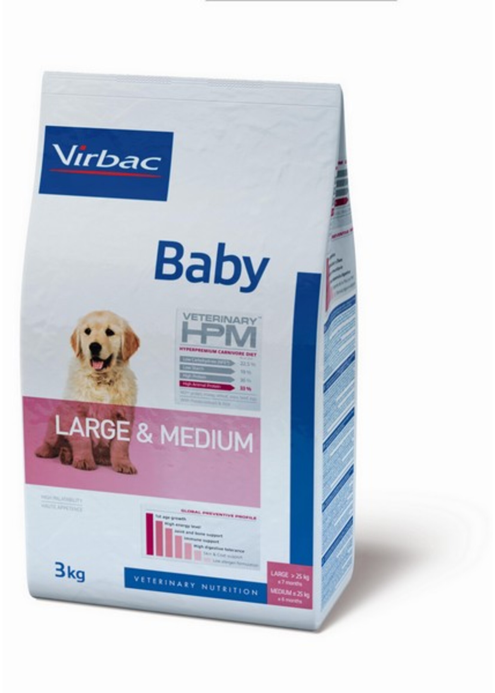 Virbac Virbac Hpm Chien Baby Large/medium Breed 3kg