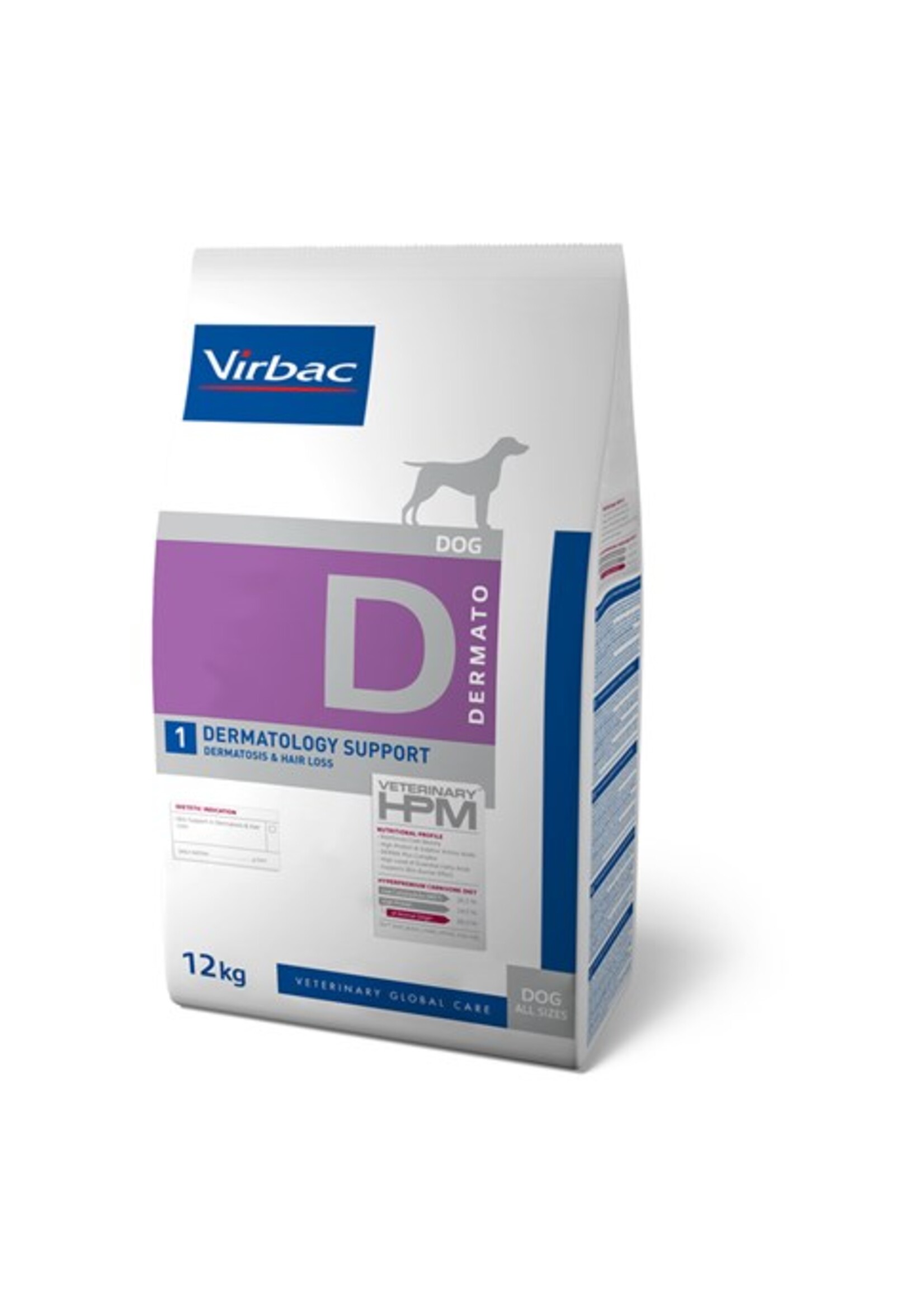 Virbac Virbac Hpm Dog Dermatology Support D1 12kg