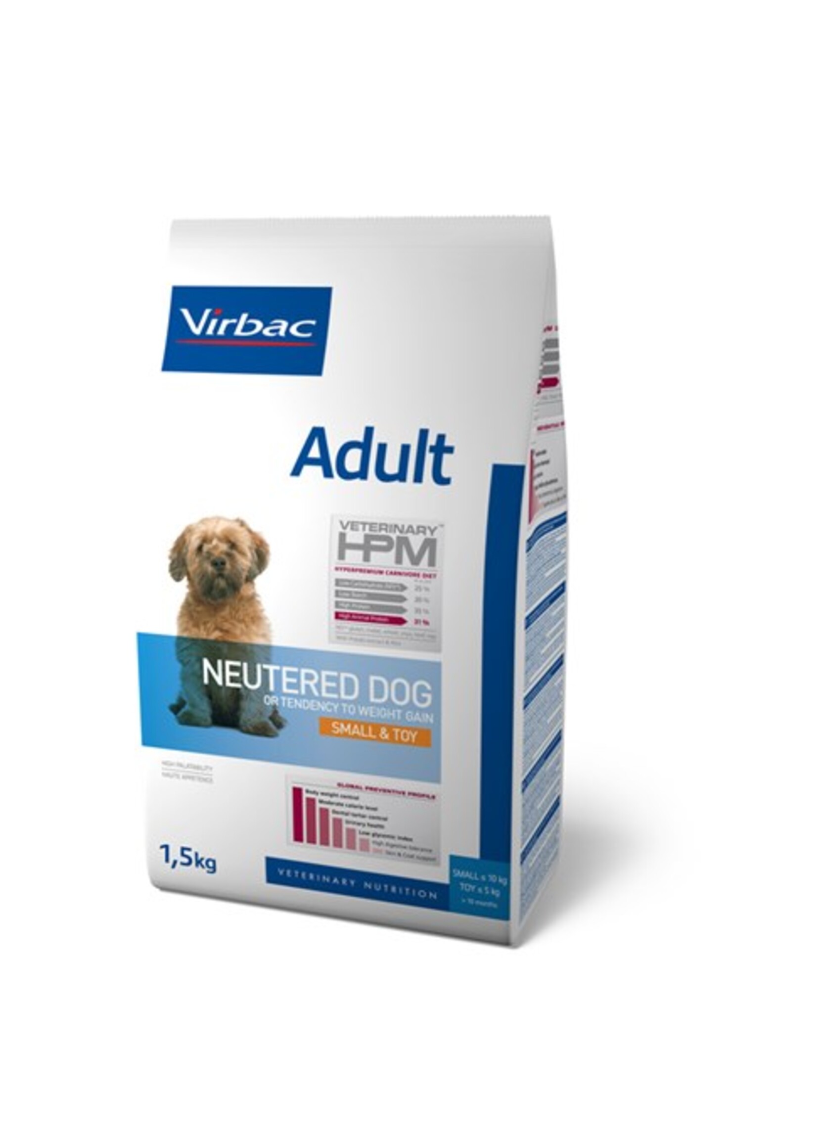 Virbac Virbac Hpm Chien Neutered Adult Small Breed/toy 3kg