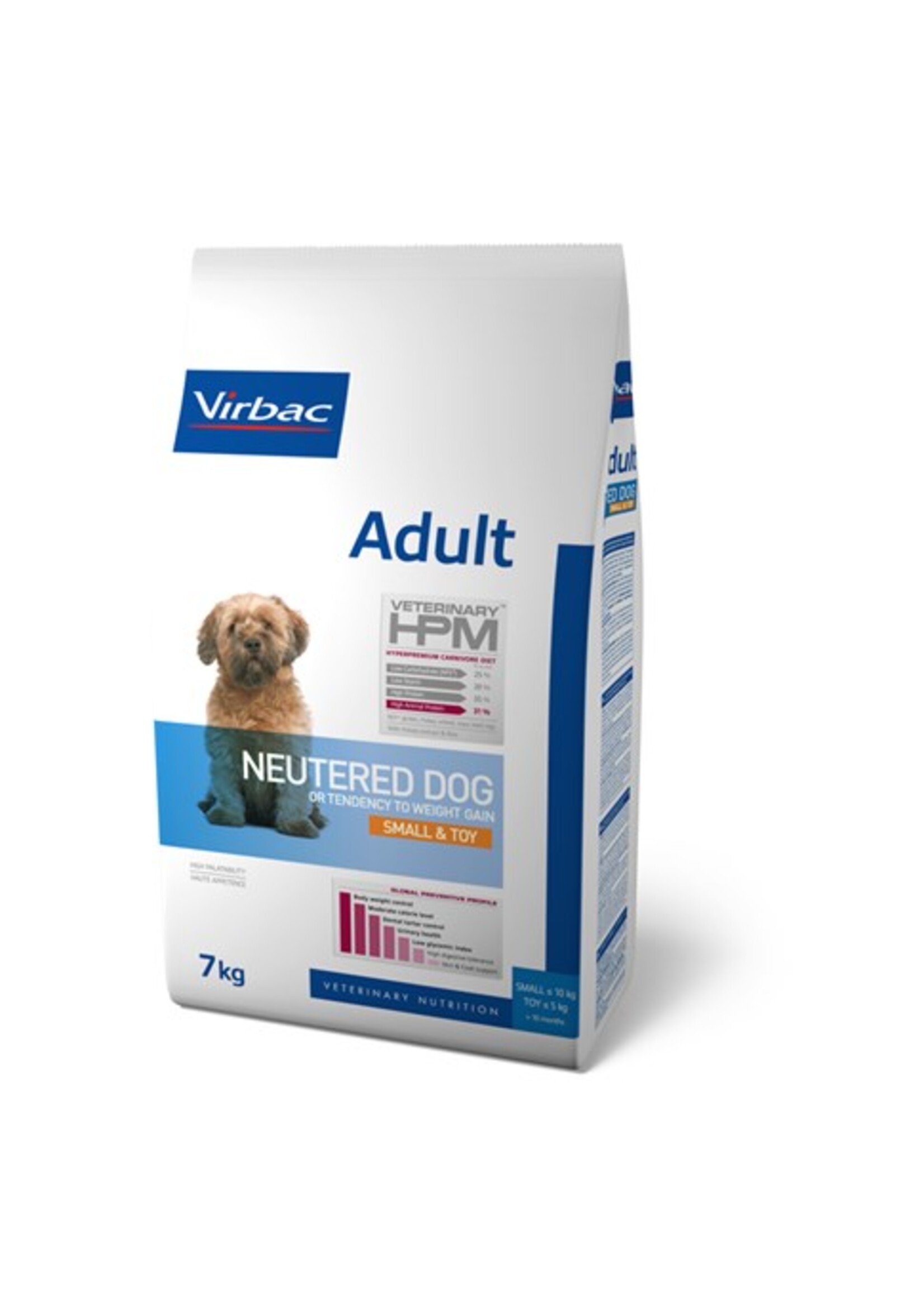 Virbac Virbac Hpm Chien Neutered Adult Small Breed/toy 7kg