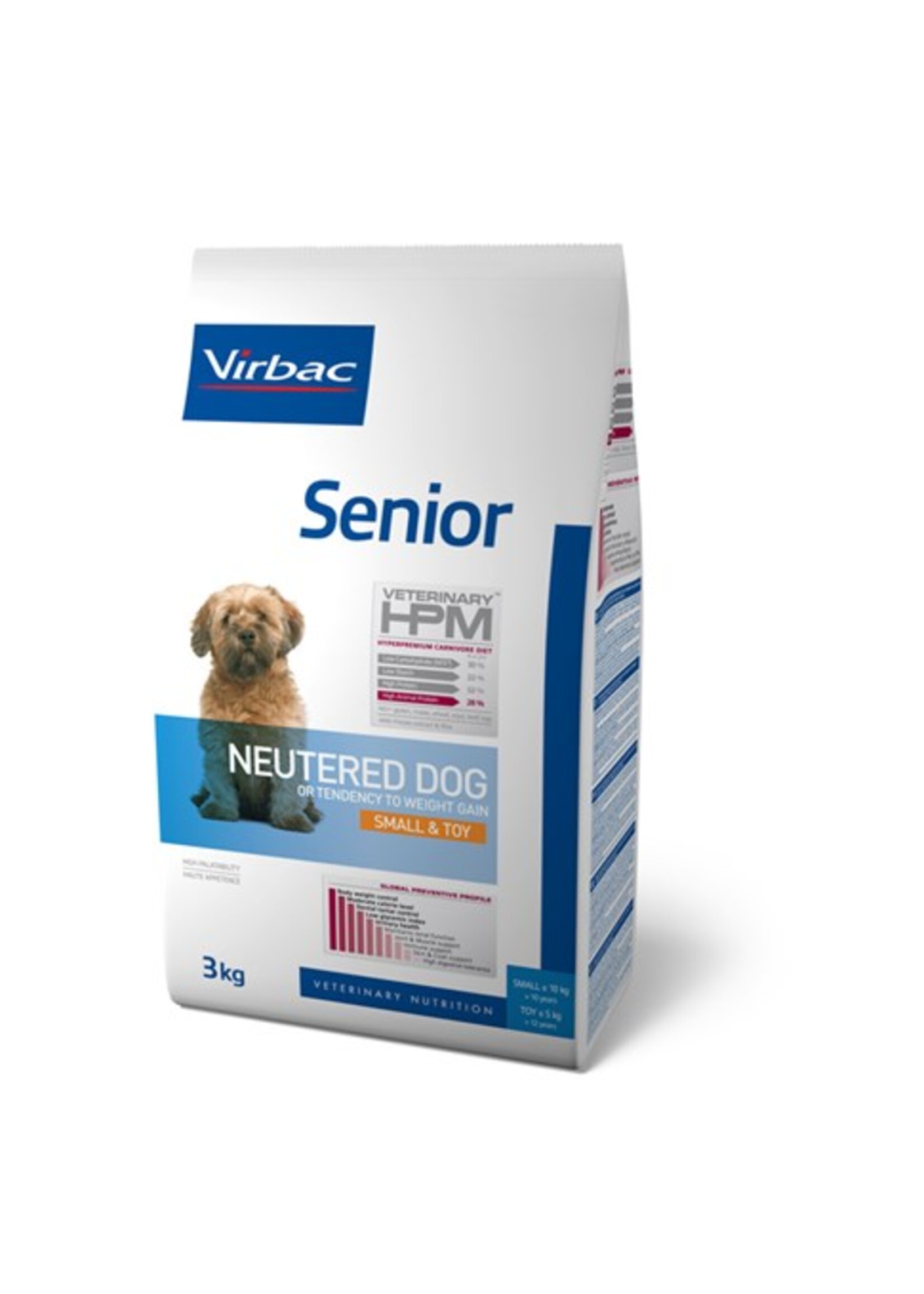 Virbac Virbac Hpm Dog Neutered Senior Small Breed/toy 3kg