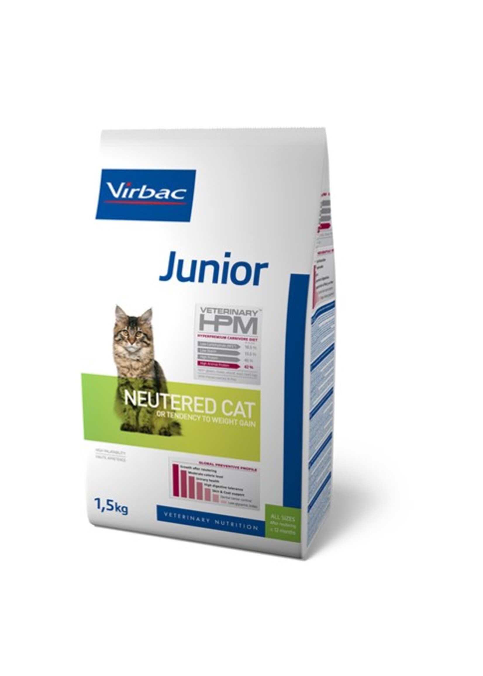 Virbac Virbac Hpm Kat Neutered Junior 1,5kg
