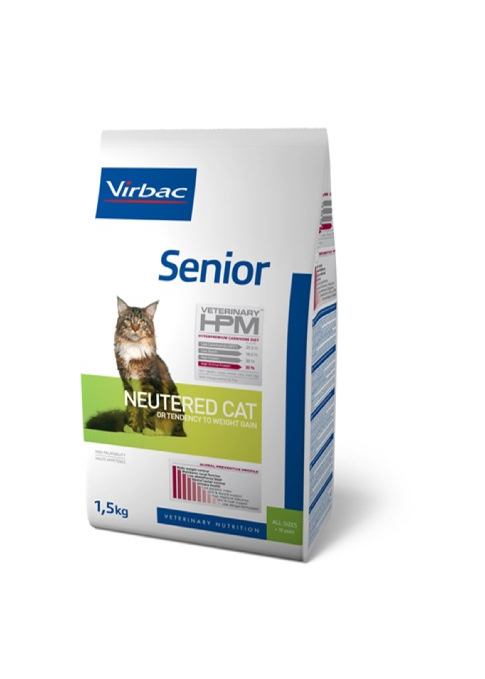 Virbac Virbac Hpm Chat Neutered Senior 1,5kg