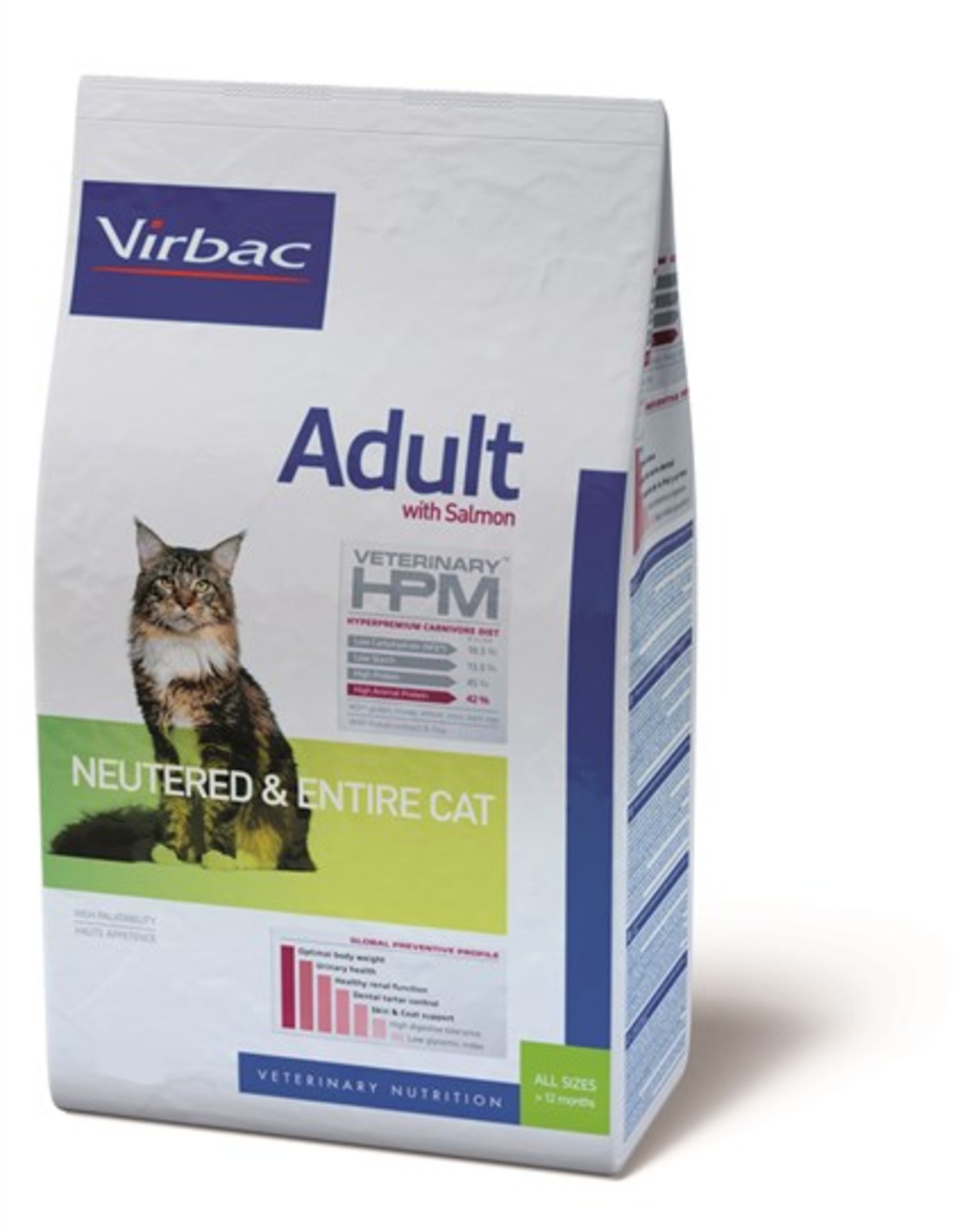 Virbac Virbac Hpm Cat Neutered/entire Adult Salmon 7kg
