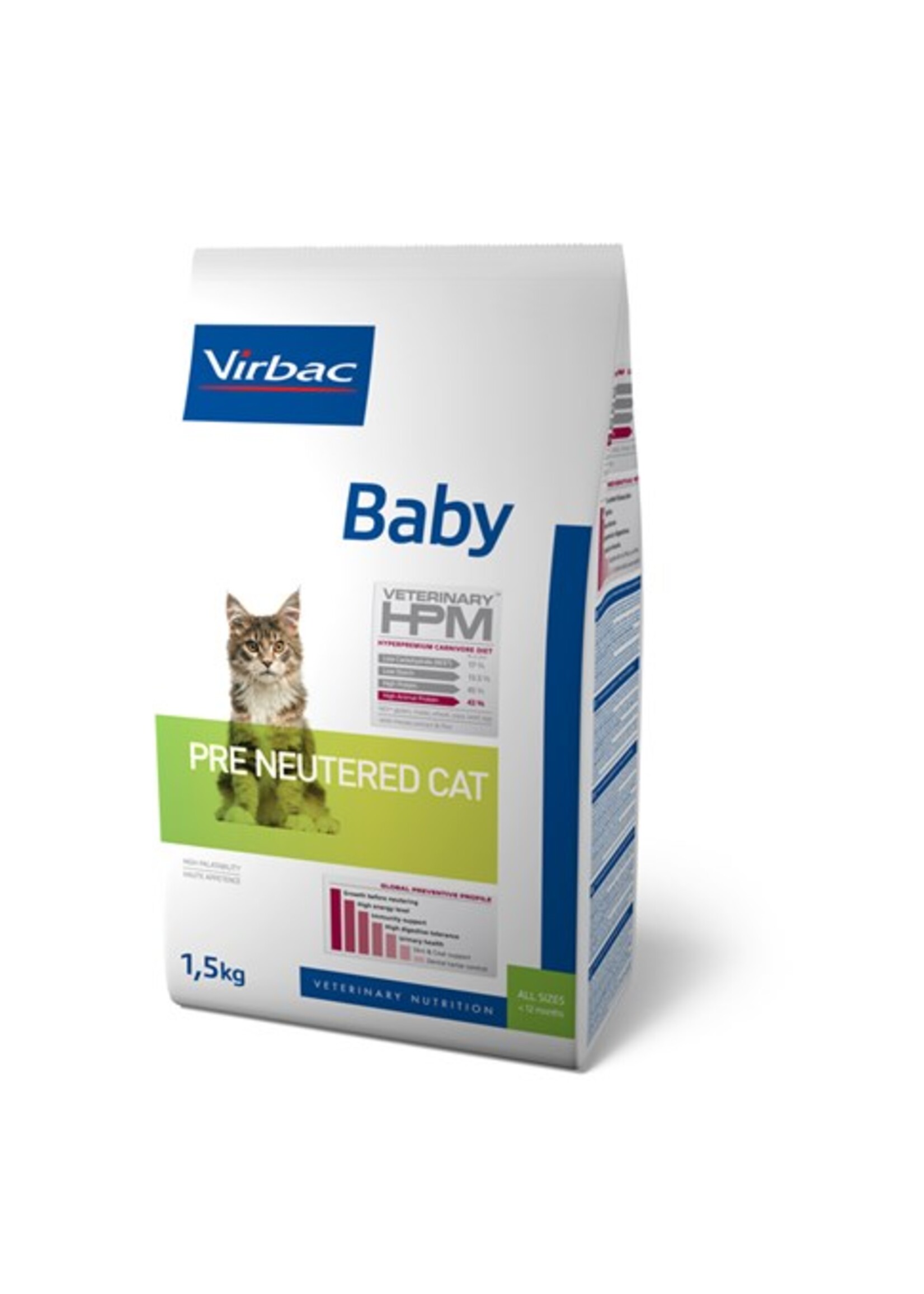 Virbac Virbac Hpm Kat Pre Neutered Baby 1,5kg