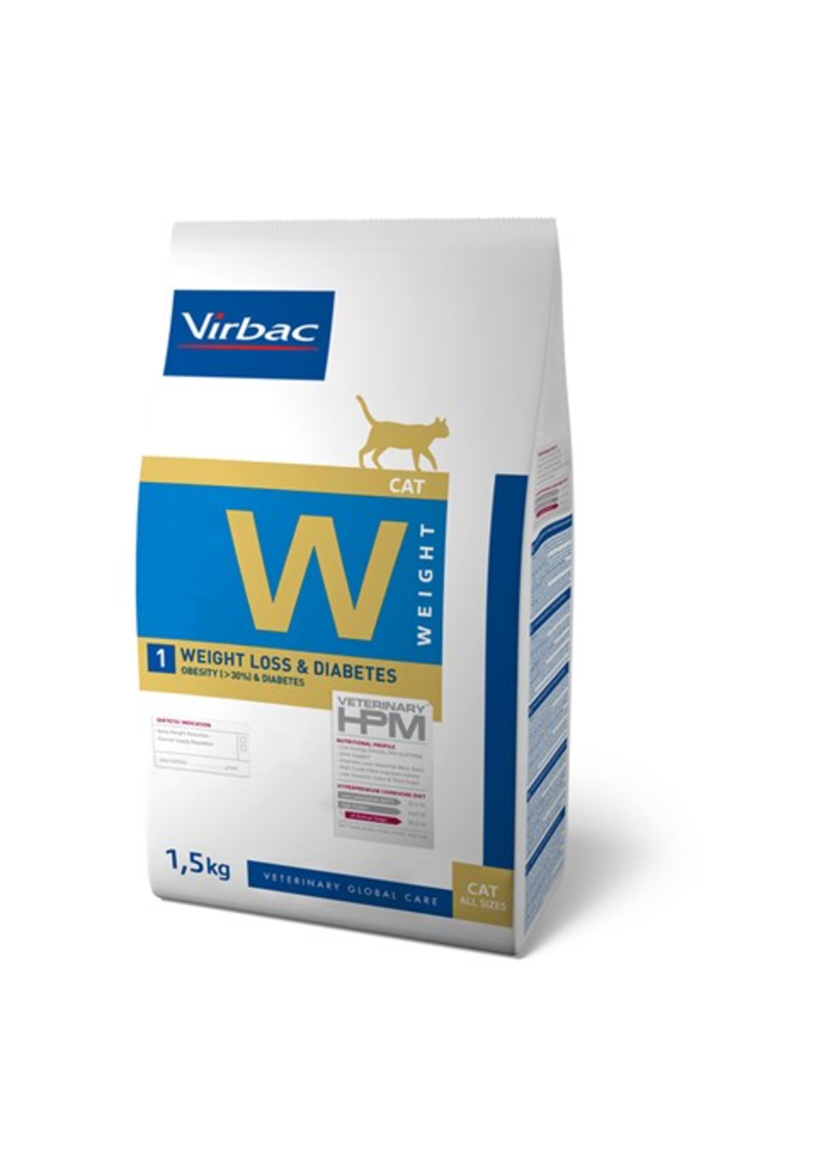 Virbac Virbac Hpm Kat Weight Loss/diabetic W1 1,5kg