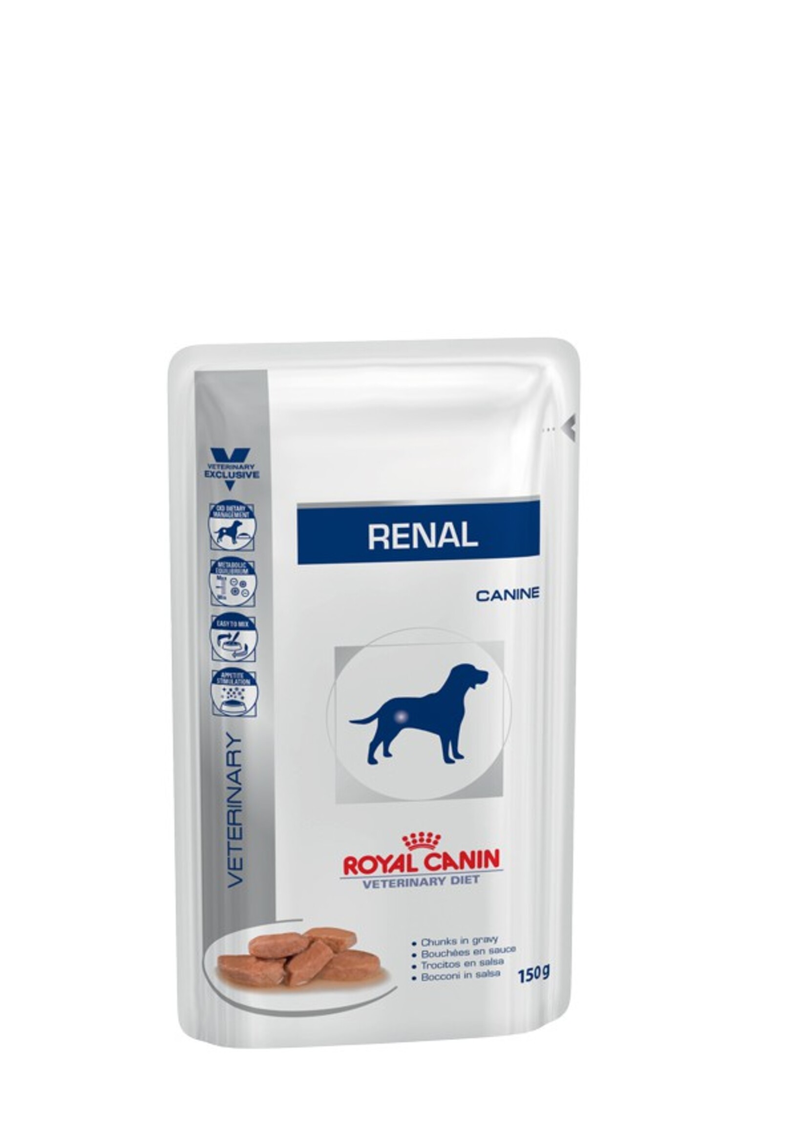 Royal Canin Vdiet Canine Renal Cig Pouch 10x150g