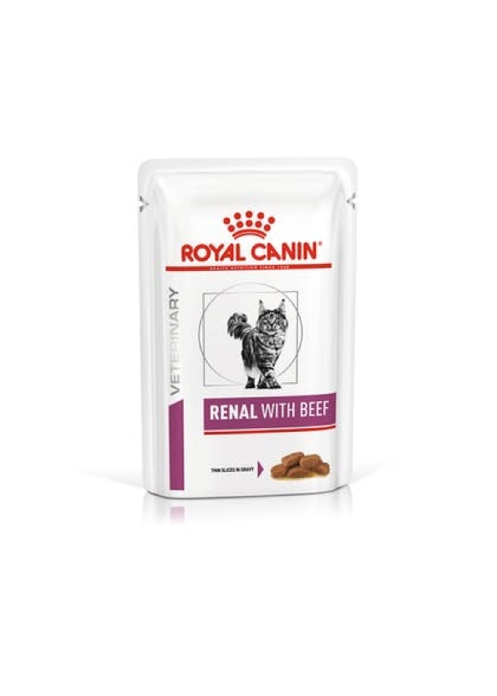 Royal Canin Royal Canin Vdiet Renal Kat Beef 12x85gr