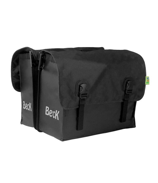 BECK Classic Mat Zwart Dubbele Fietstas 46 Liter