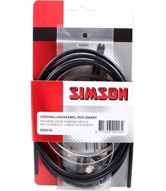 Simson Simson Versnellingskabelset Shimano Nexus zwart