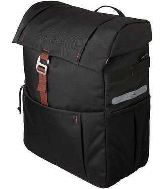 Koninklijke Gazelle Gazelle enkele fietstas zwart bruin 18,5 Liter