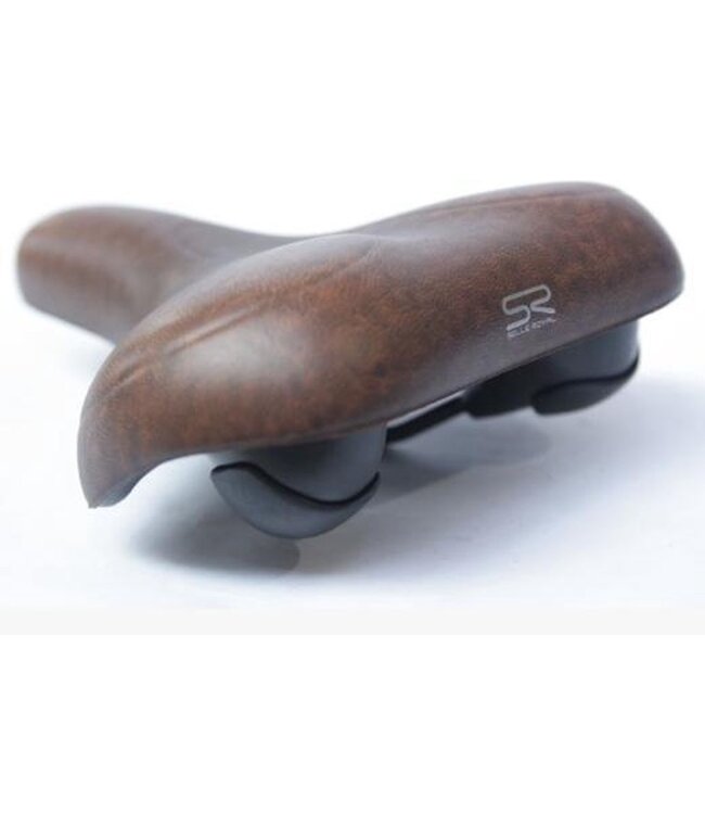 Selle Royal Fietszadel Zwart & Bruin - Comfortabel Unisex Zadel Voor Stads- En Hybride Fietsen