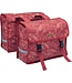 New Looxs Fiori Forest dubbele fietstas 30 liter Rood