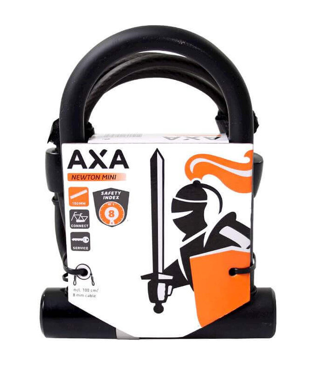 Axa beugelslot Newton Mini + Cable 100/8