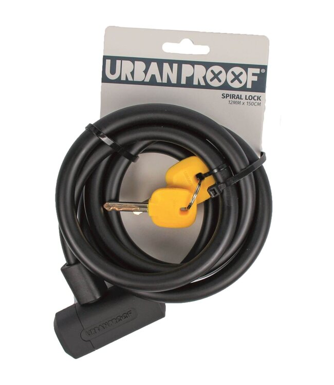 Urban Proof kabelslot 12mm 150cm zwart