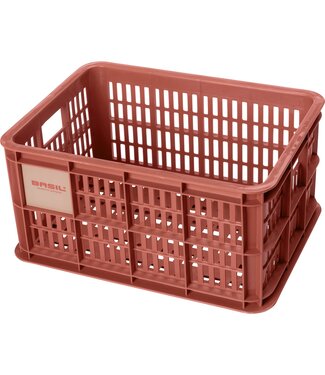 Basil Basil fietskrat S terra red 17.5L recycled