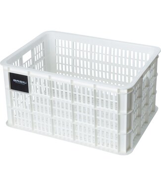 Basil Basil fietskrat L bright white 40L recycled
