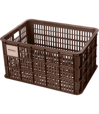 Basil Basil fietskrat L brown 40L recycled