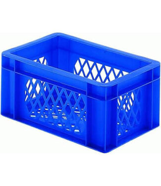 Woodybox Fietskrat / bagagekrat mini blauw 30x20x14,5cm