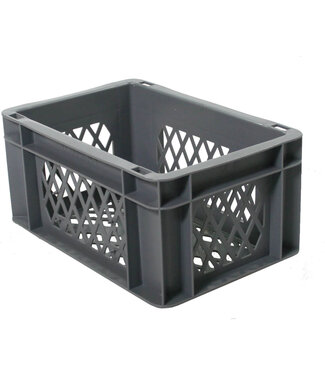 Woodybox Fietskrat / bagagekrat mini grijs 30x20x14,5cm