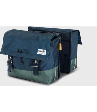 Urban Proof Urban Proof fietstas dubbel 40L recycled blauw groen