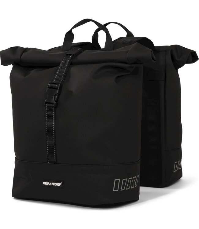 Urban Proof double rolltop bag 38L recycled zwart