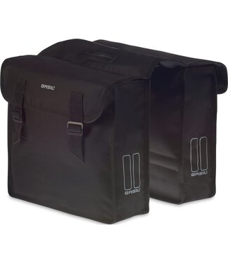 Basil Basil fietstas dubbel Mara zwart 26L