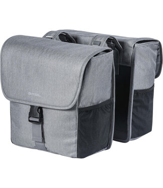 Basil Basil fietstas dubbel Go grey melee 32L