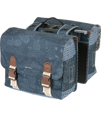 Basil Basil fietstas dubbel Boheme indigo blauw MIK 35L