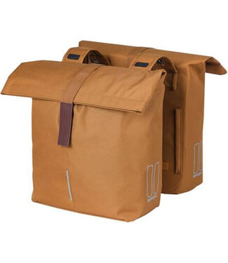 Basil Basil fietstas dubbel City camel bruin 28-32L