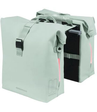 Basil Basil fietstas dubbel SoHo Nordlight MIK pastel groen 41L