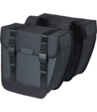 Basil Basil fietstas dubbel Tour Waterproof zwart 28L
