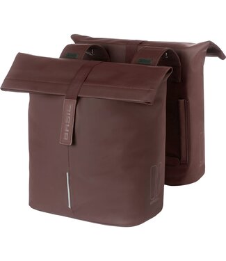 Basil Basil fietstas dubbel City roasted brown 28-32L