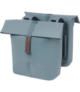 Basil Basil fietstas dubbel City graphite blue 28-32L