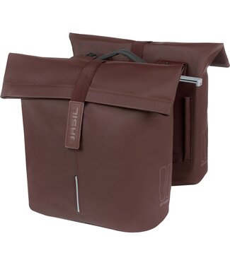 Basil Basil fietstas dubbel City roasted brown MIK 28-32L