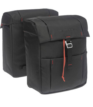 New Looxs New Looxs fietstas dubbel Vigo black 37L